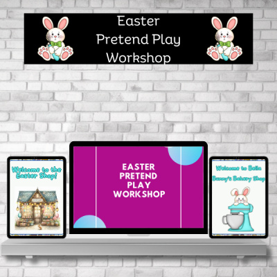 easter pretend play kidsprintablesvault.com
